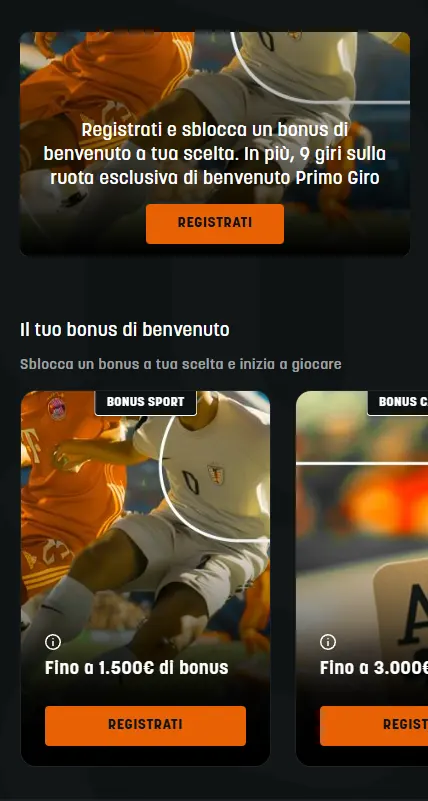 Snai Sport App Mobile Italia
